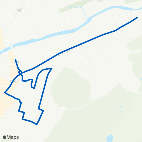 Scottish Borders Council Mart Street Bus Stance - Horse map