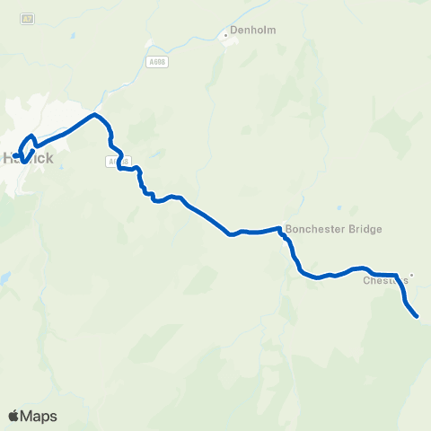 Scottish Borders Council Oliver Place - Southdean Bridge map