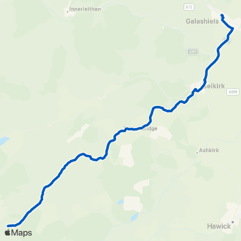 Scottish Borders Council Boston Mem Hall - Galashiels Transport Interchange map