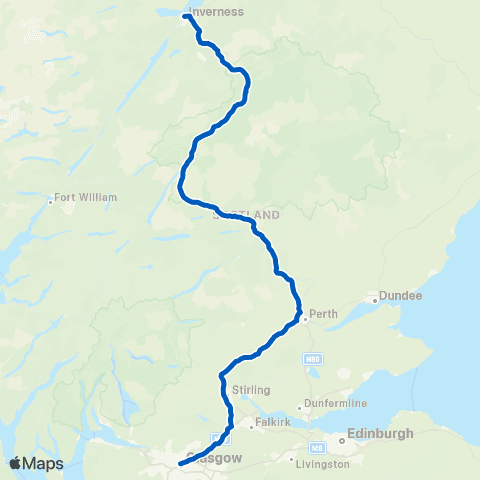 Scottish Citylink Bus Sta Stance 3 - Buchanan Bus Sta map