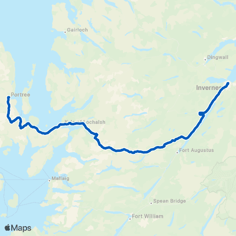 Scottish Citylink Somerled Square - Bus Station Stance 3 map