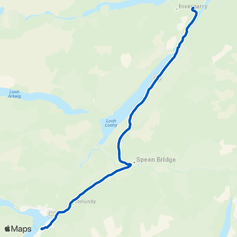 Scottish Citylink Bus Station - Filling Station map