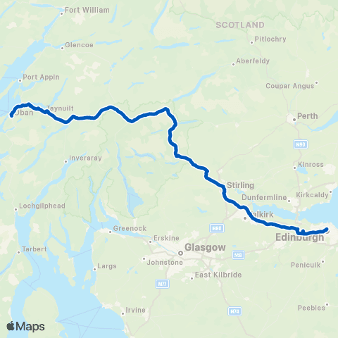 Scottish Citylink Bus Station - Bus Station map