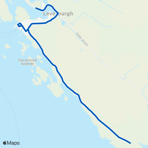 South Harris Coaches Ferry Terminal - Turning Point map