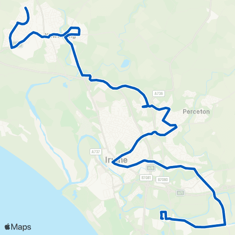 Shuttle Buses East Road - Darmule Drive map