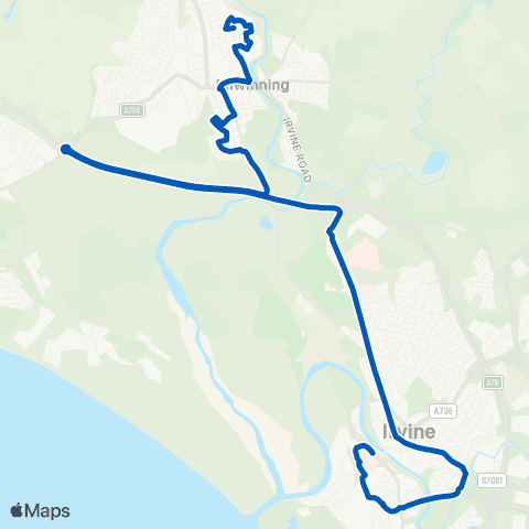 Shuttle Buses Marress Roundabout - Morville Crescent map