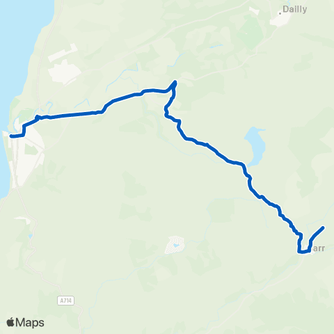 South Ayrshire Community Transport Nether Barr - Henrietta Street map