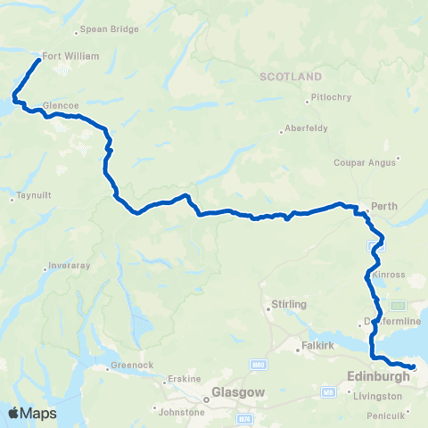 Scottish Citylink Bus Station - Bus Station map