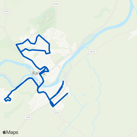 Scottish Borders Council Woodmarket Bus Shelter - Horsemarket Bus Shelter map