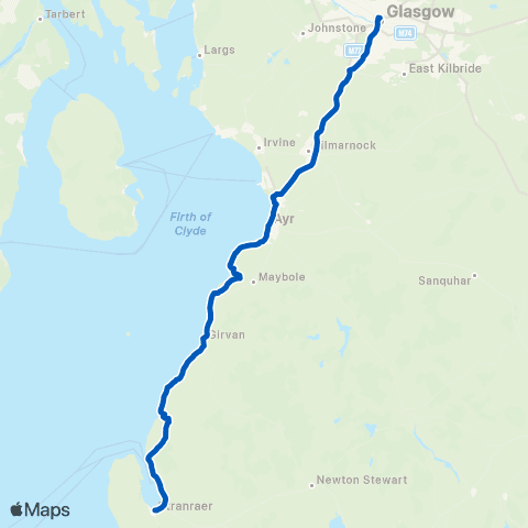 Scottish Citylink Buchanan Bus Station - Port Rodie map