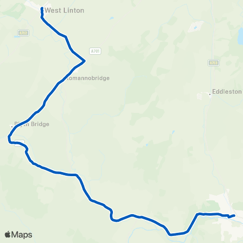 Scottish Borders Council Eastgate Post Office - Gordon Arms Hotel map