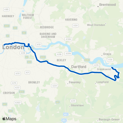 Redwing Coaches West Street - Embankment map
