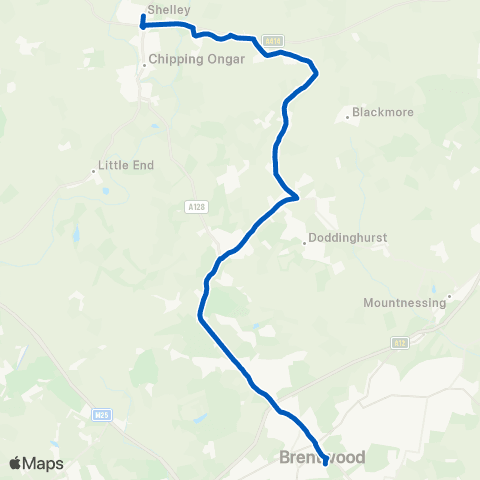 NIBSbuses The Chase - Hospital map