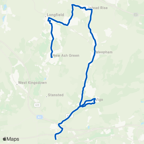 Redroute Buses North Square - School map