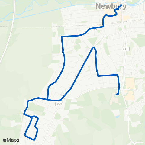 Newbury & District Newbury Wharf - Holborne Close map