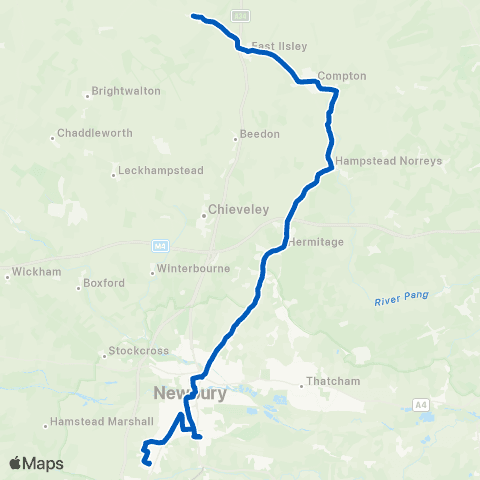 Newbury & District Newbury Station - The Harrow map