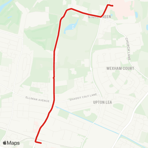 Redline Wexham Park Hospital - Brunel Way map