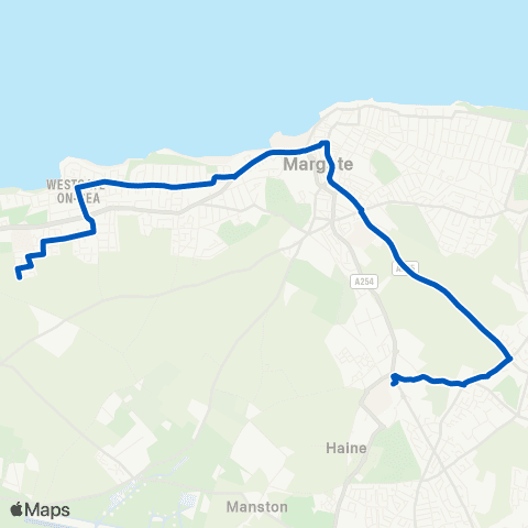 Regent Coaches Mountfield Way - Shopping Centre map