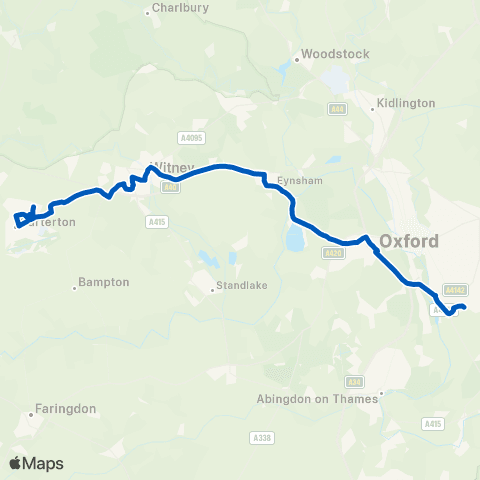 Pulhams Coaches Teasel Way - Kassam Stadium map