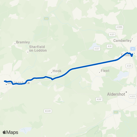 Newbury & District The Malls - Frimley Railway Station map