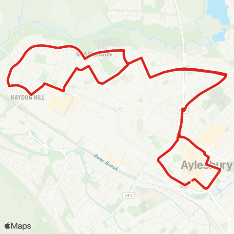 Redline Great Western St - Great Western St map