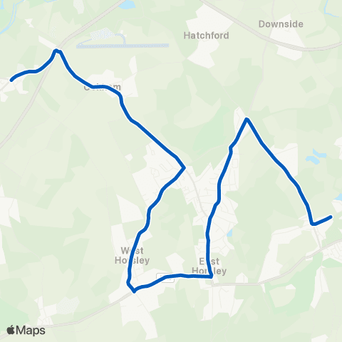 Reptons Coaches Howard of Effingham School - Post Office map