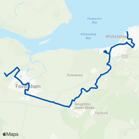 Regent Coaches Harbour Street - Court Street map