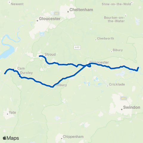 Taylors Travel Marling Sch - Applegate's Coaches Garage map
