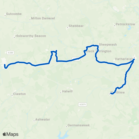 Taw & Torridge Square - Manor Car Park map