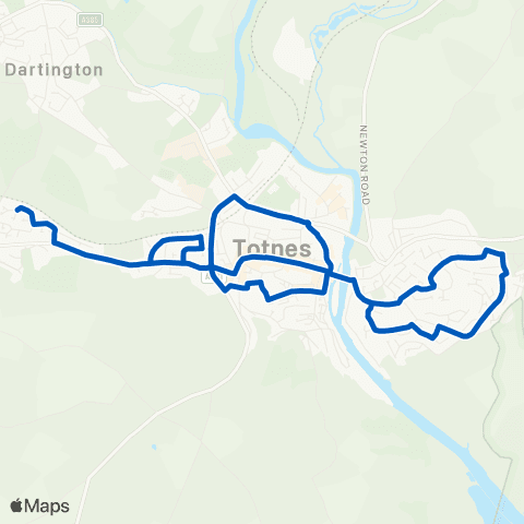 Totness Community Bus Village Shop - Village Shop map