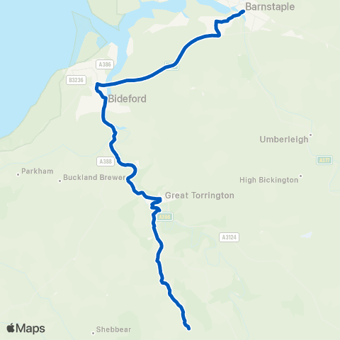 Taw & Torridge Bus Station - Chapel Close map