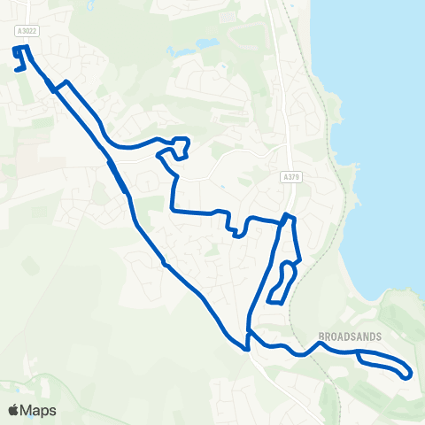 Torbay Buses Brixham Rd Sainsburys - Brixham Rd Sainsburys map