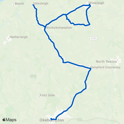 Taw & Torridge School Way - Shelter map