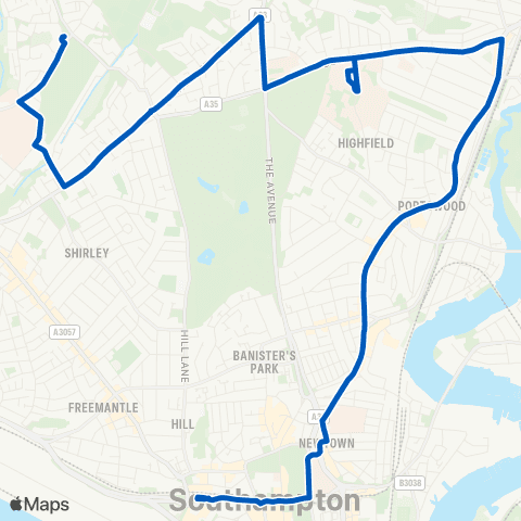 Uni-Link Turning Circle - Central Station map