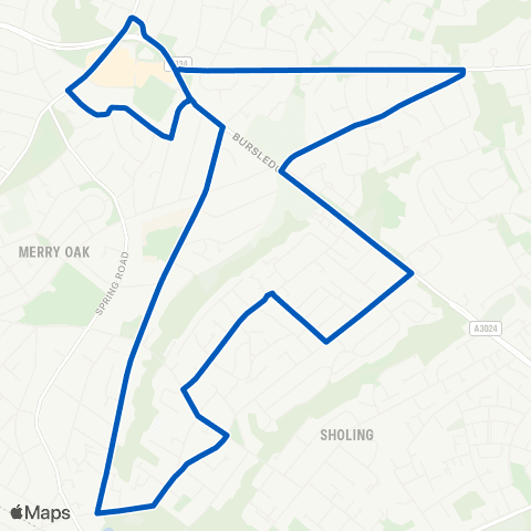 Xelabus Bitterne Shops - Bitterne Shops map