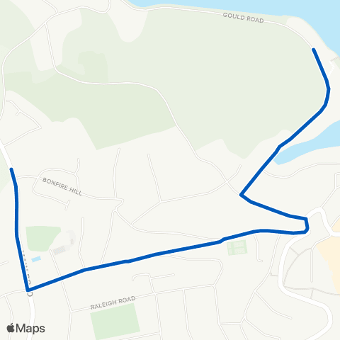 Tally Ho! P&R Car Park - Crab Quay map