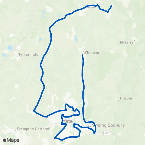 Taylors Travel High St - Katharine Lady Berkeley's Sch map