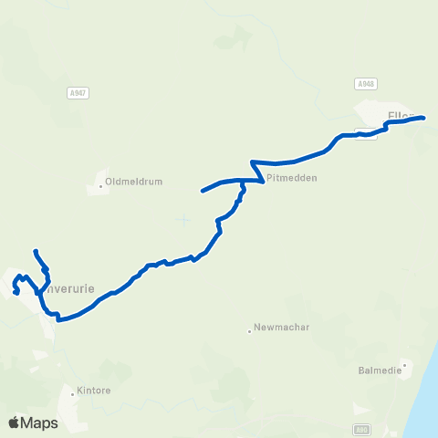 Watermill Coaches Park & Ride Stance 3 - Town Hall map