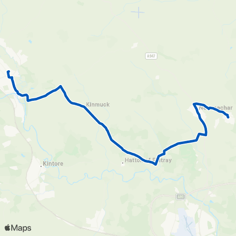 Watermill Coaches Betteral Road - Tesco map