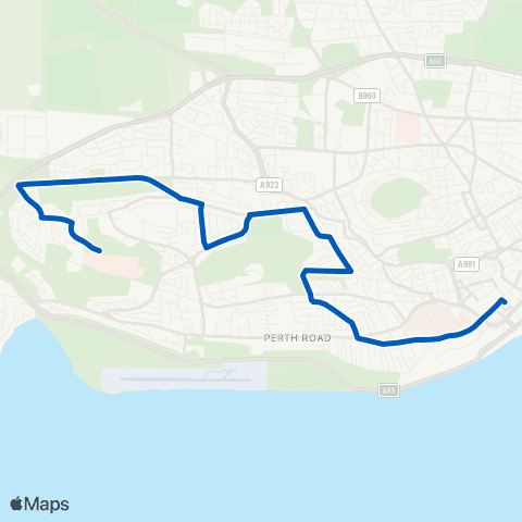 Xplore Dundee Whitehall Street - Ninewells Hospital map