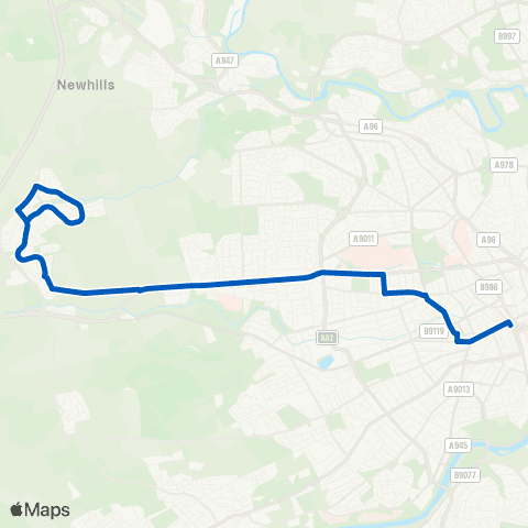 Xplore Dundee St Pauls Academy - Baldovie Road map