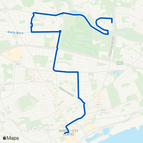 Xplore Dundee Helmsdale Place - Western Gateway map