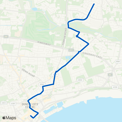 Xplore Dundee Fintry Road - Crichton Street map