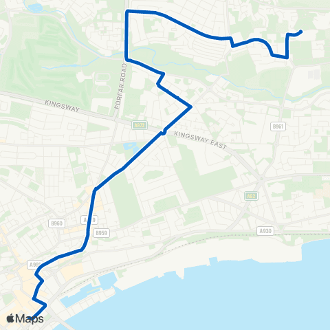 Xplore Dundee Forum Centre - The Crescent map