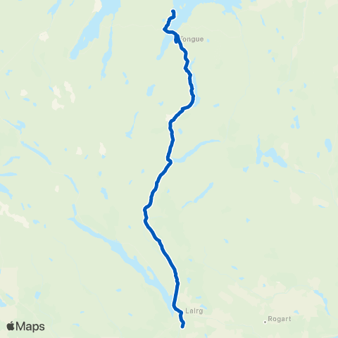Tranport for Tongue Post Office - Station map