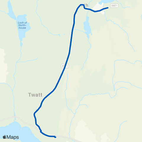 Wastbus EV Charge Point - Whitelaw Road map