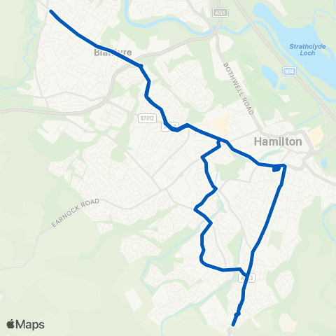 Whitelaw Coaches Cornhill Village - Bus Station map