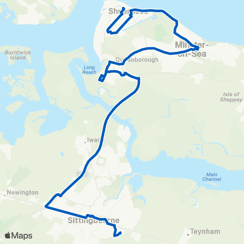 Travelmasters Holly Blue Dr - The Sittingbourne Sch Grounds map