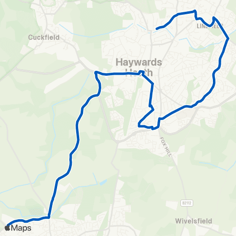 Sussex Coaches College Rd - St Paul's Catholic College map