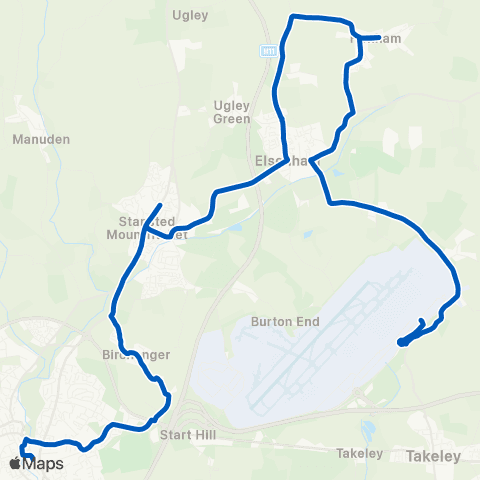 Stephensons of Essex Interchange - Coach Station map